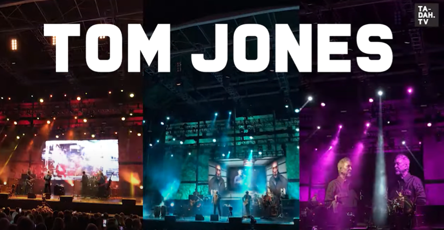 Tom Jones performing one of the 3 main staging areas at Starlite Festival